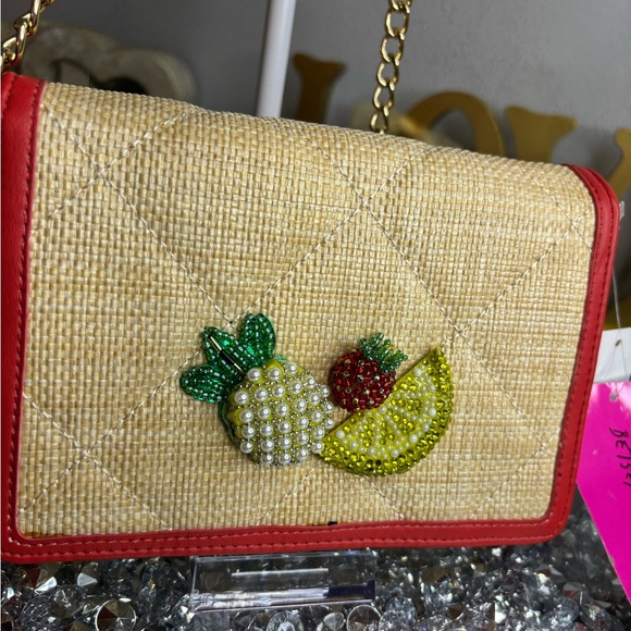 Betsey Johnson Fresh N Fruity Wallet On A Chain NWT - Picture 3 of 16